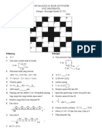 Teka Silang Kata Matematik