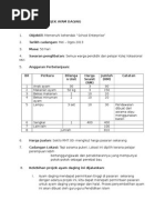 Kertas Kerja Penternakan Ayam Kampung