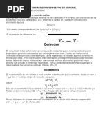 Concepto de Incremento