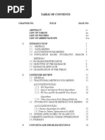 Chapter No. Title Page No. List of Tables List of Figures List of Abbreviations 1