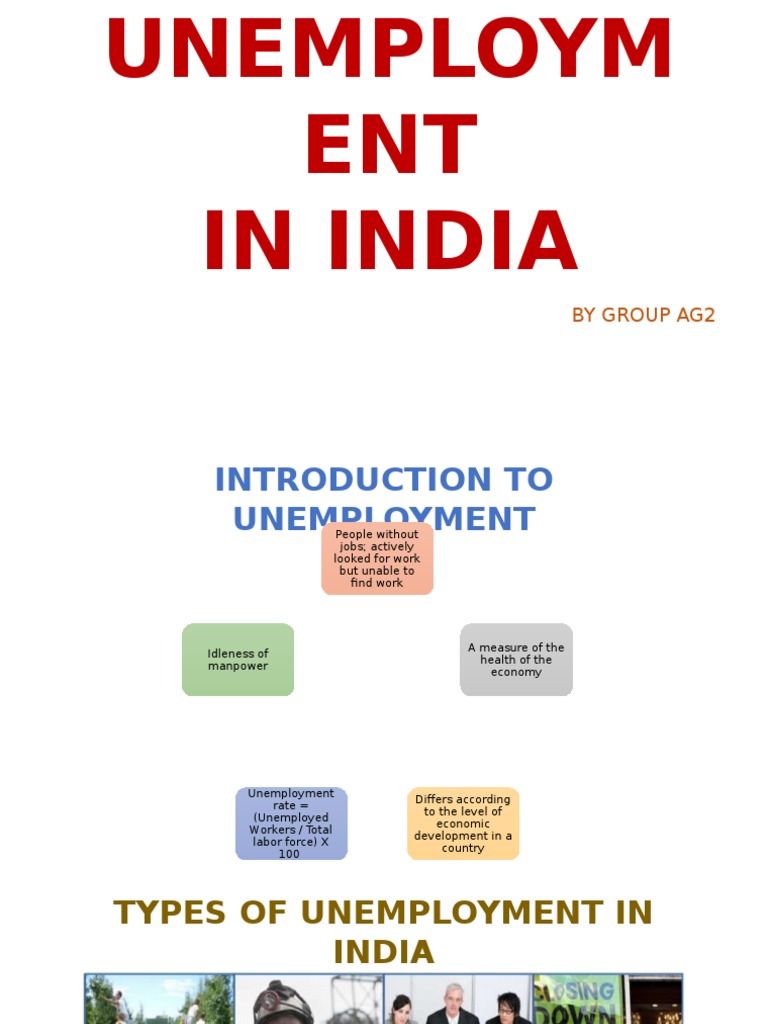 Unemployment in India.Ppt Unemployment Poverty & Homelessness