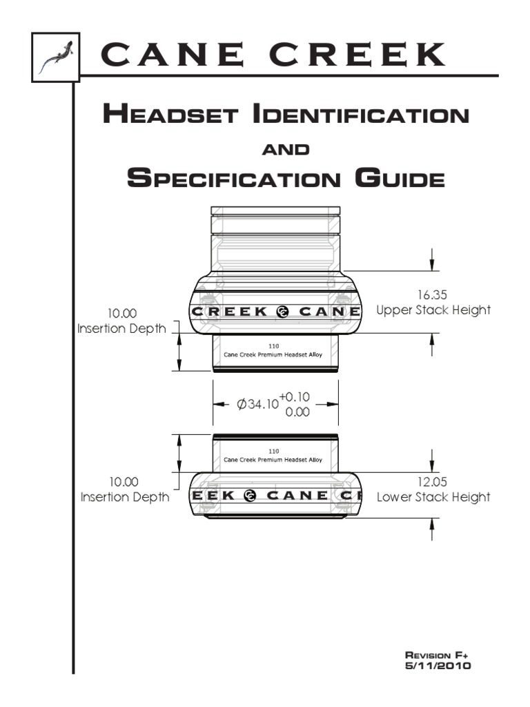 Cane Creek Headset Identification PDF Equipment Human Powered