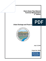 UDFCD Pipe Material Tech Memo 2010 PDF