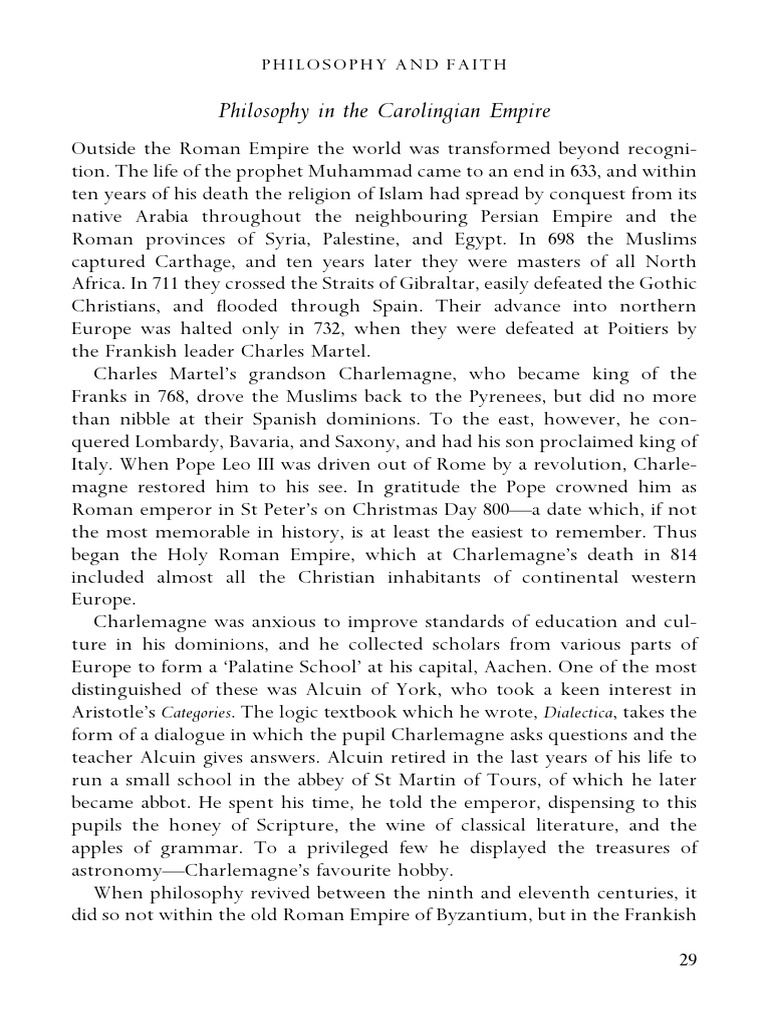 Philosophy in the Carolingian Empire | PDF | Predestination | Charlemagne