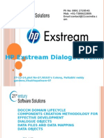 HP Exstream Dialogue Training: PH No: 0891 2728543. Mob: +91-7386622889. Email:contact@21cssindia.c Om
