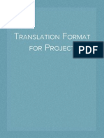 Format #1 Group Work Results.: Translating A Personal Introduction. Group Project