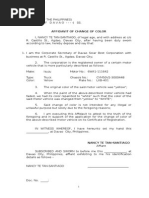 Affidavit of change of color motorcycle.docx  Affidavit  Legal Procedure