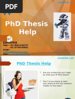 PHD Thesis Help