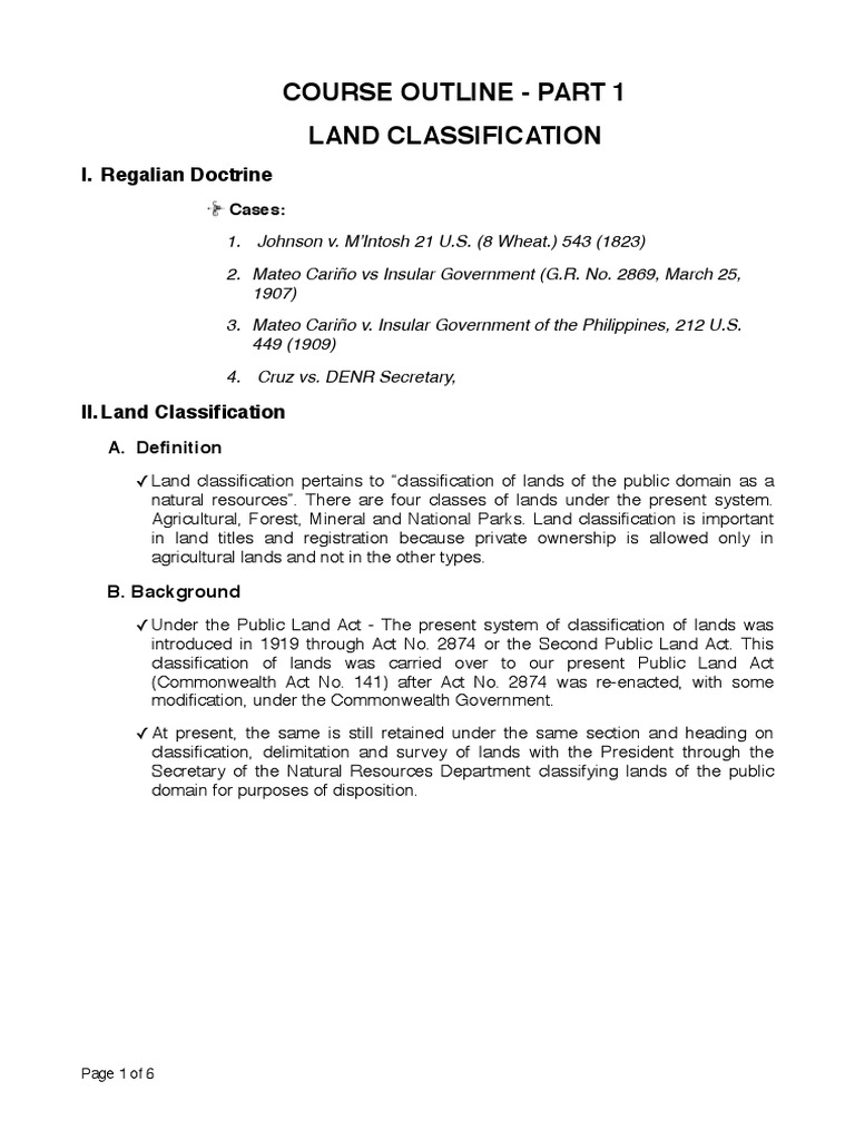 Land Classification Overview and Cases | PDF | Forestry | Wilderness
