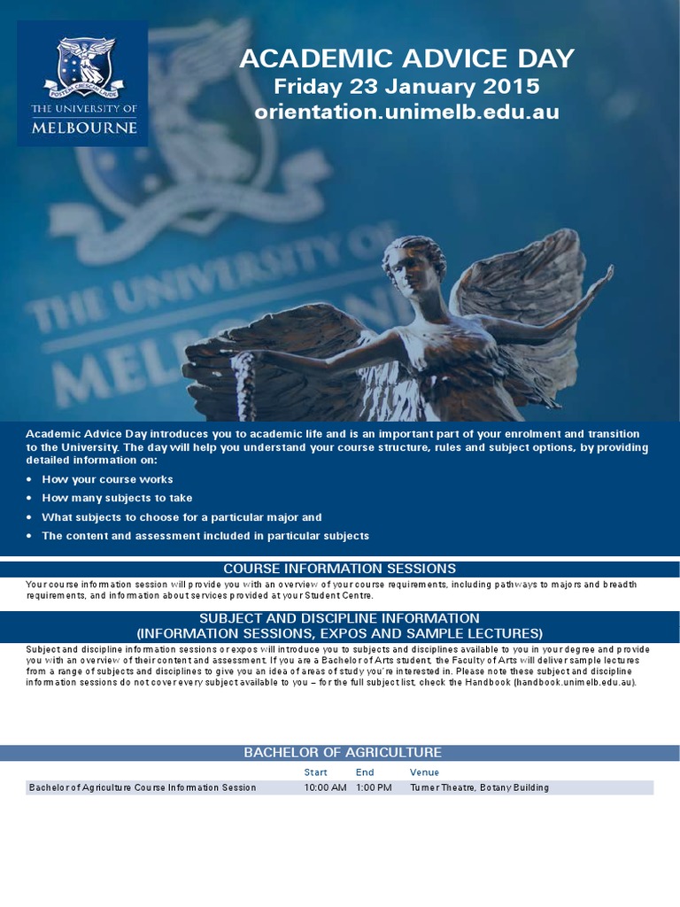 Academic Advice Day Overview 2015 | PDF | Academia | Science