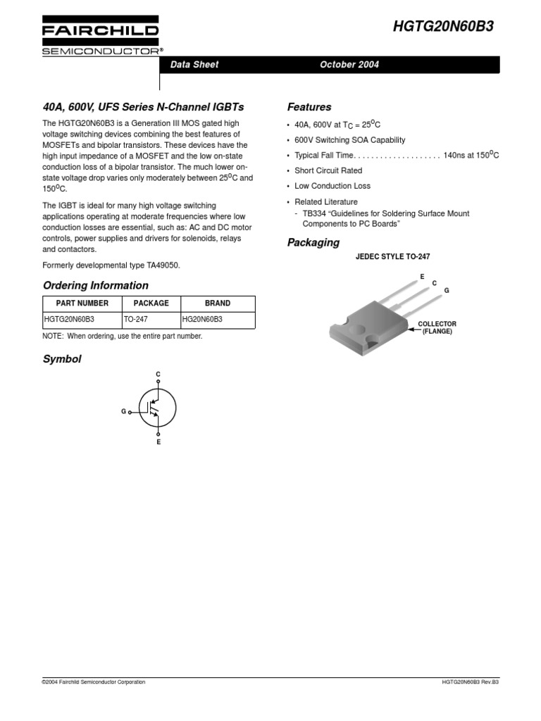 Datasheet Igbt PDF