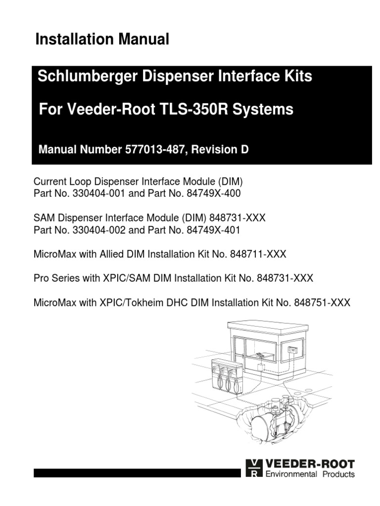 577013487 Schlumberger Dispenser Interface Kits For VeederRoot TLS