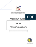 Pk20 Prosedur Kualiti Pengurusan Data