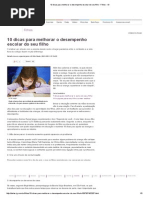 10 Dicas Para Melhorar o Desempenho Escolar Do Seu Filho - Filhos - IG