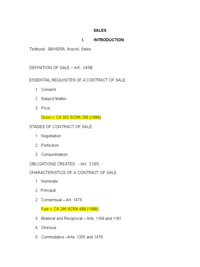 Sales PDF Implied Warranty Private Law