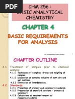 Chapter 4 - Basic Requirements For Analysis