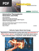 Automotive Thermoelectric Generators and HVAC