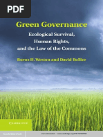 Green Governance Ecological Survival - Human Rights - and The Law of The Commons - Burns H. Weston and David Bollier (2013) PDF