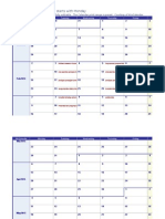 2015 Weekly Calendar Monday