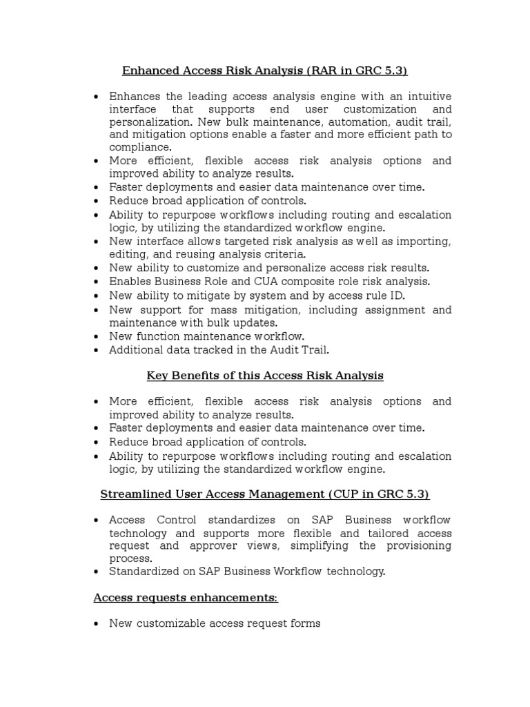 SAP GRC Access Control 5.3 Overview | PDF | Automation | Provisioning