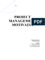Proiect Motivatia
