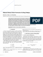 Robust Stress Check Formula of Lifting Padeyes