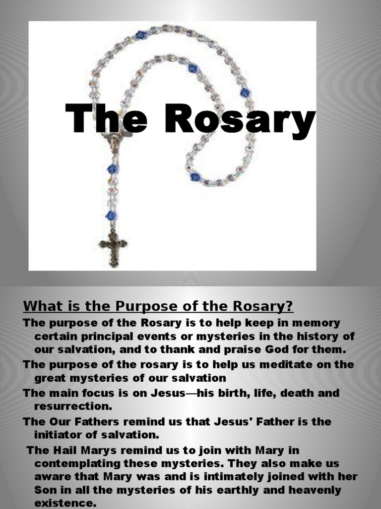 holy rosary guide powerpoint presentation