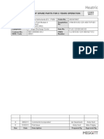 List of Spare Parts For 2 Years Operation: SP2-H1633/35 Cover Sheet