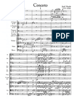 Haydn - Trumpet Concerto Full Score - One Page Per Image