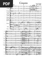 Haydn - Trumpet Concerto Full Score - One Page Per Image