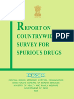 Report Cdsco Spurious Drugs