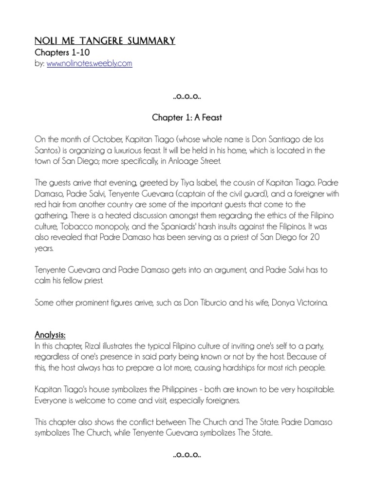 Noli Me Tangere (English) Chapters 110 Philippines