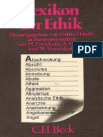 Otfried Höffe, in Zusammenarbeit Mit Maximilian Forschner, Alfred Schöpf, Wilhelm Vossenkuhl Lexikon Der Ethik 1997