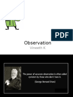 Observation Skills for Science and Daily Life