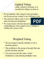 Weighted Voting