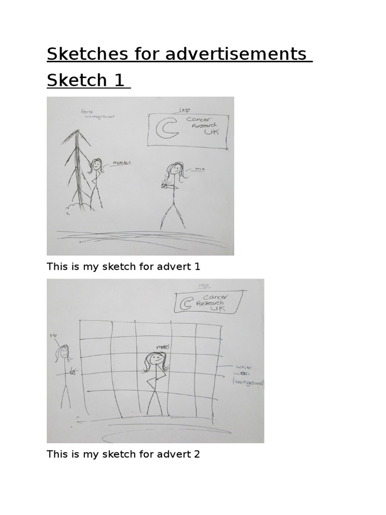Sketches For Advertisements | PDF