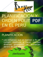 Planificacion y Orden Politico en El Peru