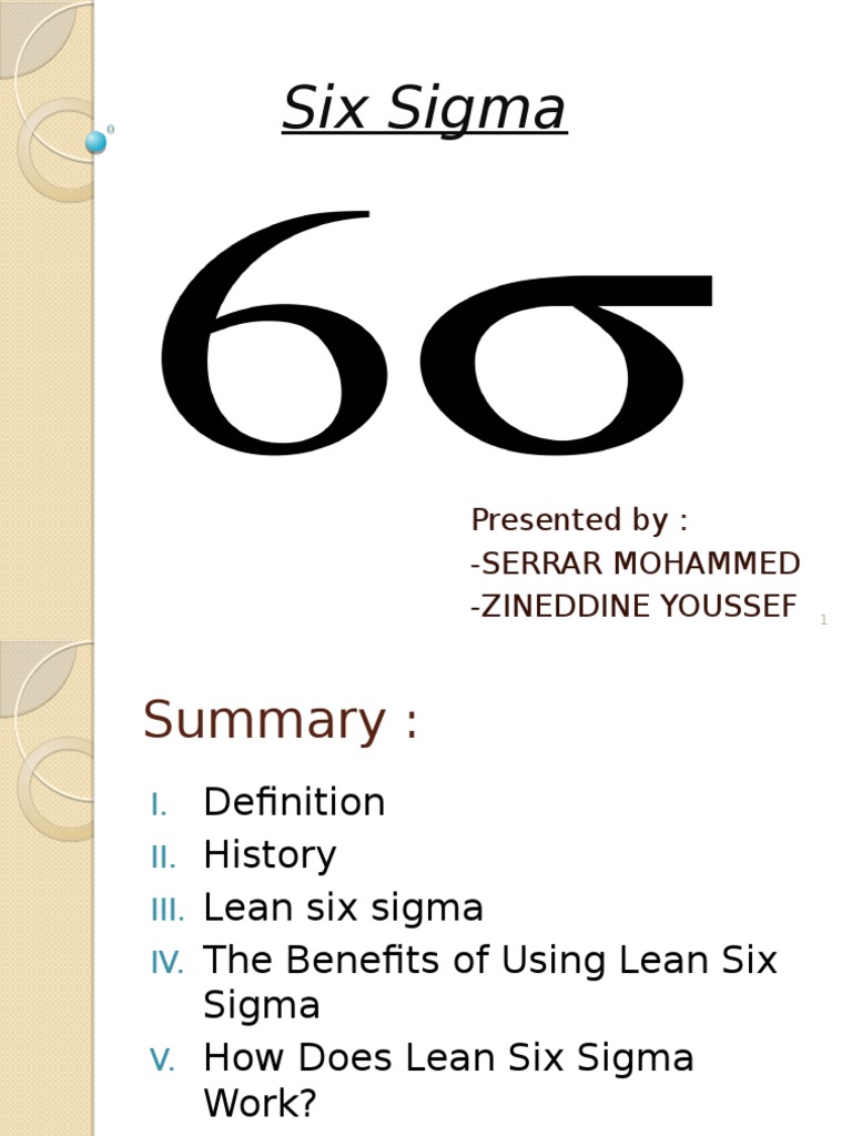 Lean Six Sigma Overview & Benefits | PDF | Business | Finance & Money ...