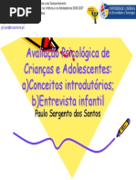 Avaliação Psicológica de Crianças e Adolescentes