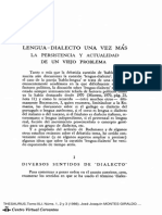 Lengua y Dialecto - Cervantes PDF