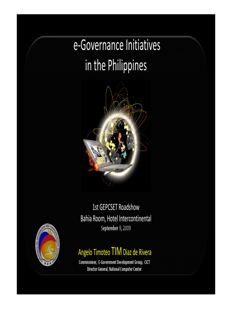 E GOV Initiatives E Government Educational Technology