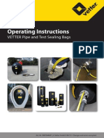Vetter Operating Instructions Vetter Pipe and Test Sealing Bags