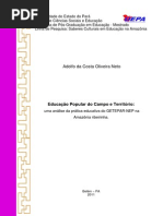 Educação Popular do Campo e Território