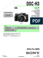 Service Manual: DSC-H3