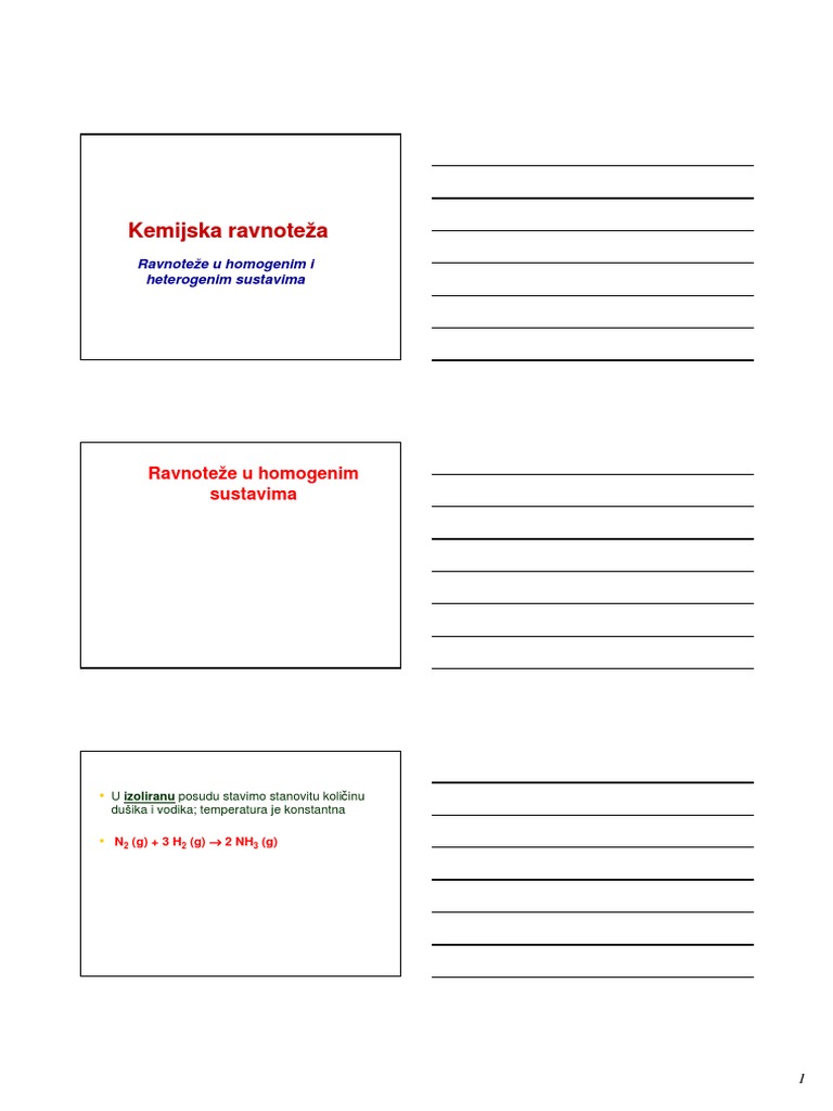 Ravnoteže | PDF