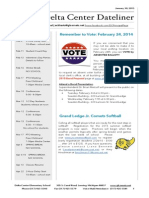 Delta Center Dateliner: Remember To Vote: February 24, 2014