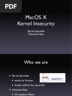 Macos Kernel in Security