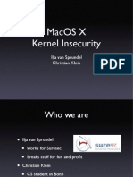 Macos Kernel in Security