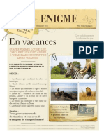 Enigmas en Francés en Vacances