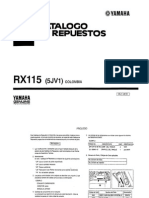 Catalogo de Repuestos RX-115 yamaha